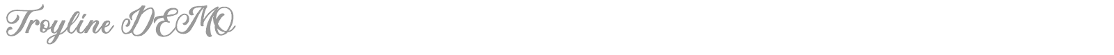 Troyline font preview